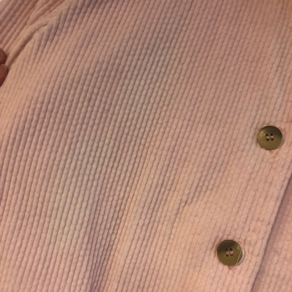 Chadwicks Pink Relaxed Button Down Shirt with Mandarin Collar - Picture 3 of 5